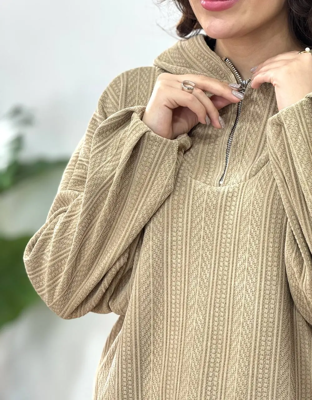 هودی کلاهدار نیم زیپ سوشیانت